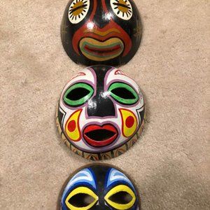 3 masks - wall art
